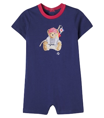 Baby Polo Bear printed cotton bodysuit | Polo Ralph Lauren Kids