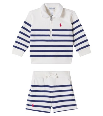 Baby cotton-blend sweater and shorts set | Polo Ralph Lauren Kids