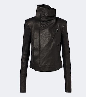 Leather biker jacket  | Rick Owens