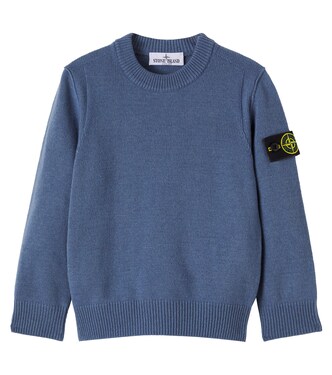 Compass wool and cashmere-blend sweater | Stone Island Junior