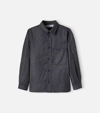 Mihal pinstriped wool shirt | Bonpoint