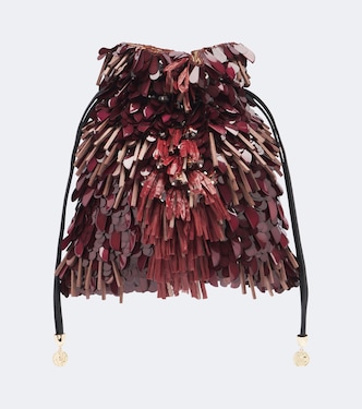 Dustbag embellished pouch | La DoubleJ