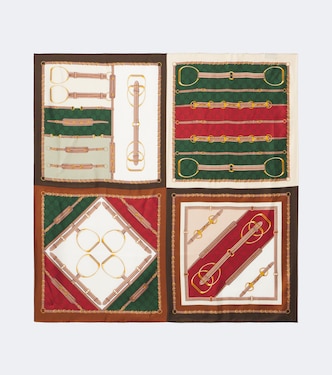 Sciarpa in twill di seta | Gucci