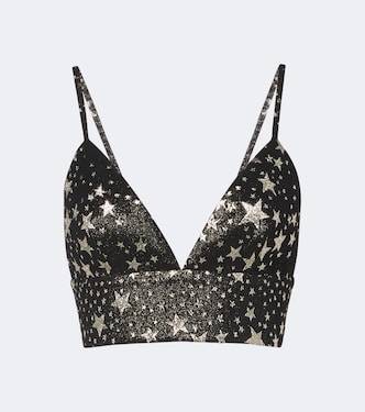 Jacquard silk-blend crop top | Dolce&Gabbana