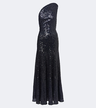One-Shoulder Robe mit Pailletten | Christopher Esber