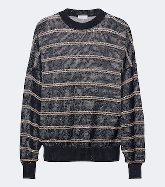 Pullover in lino e cotone | Brunello Cucinelli