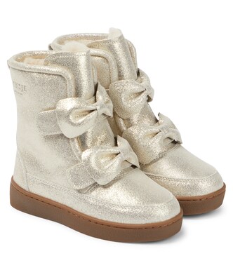 Botas Isa de piel metalizada | Donsje