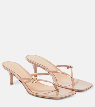 Patent leather thong sandals  | Gianvito Rossi