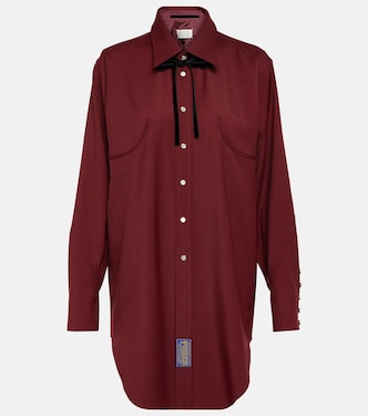 Reversible wool gabardine shirt | Maison Margiela