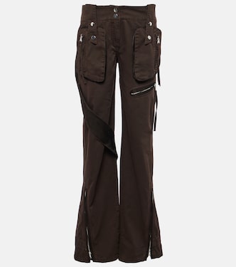 Low-Rise-Cargohose aus Denim | Blumarine