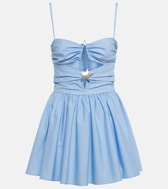 Cutout cotton-blend minidress | Area