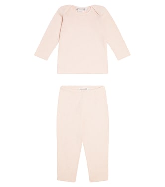 Baby Fili cotton and cashmere sweater and pants set | Bonpoint