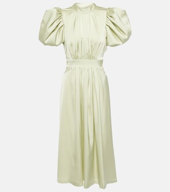 Robe midi en satin | Rotate