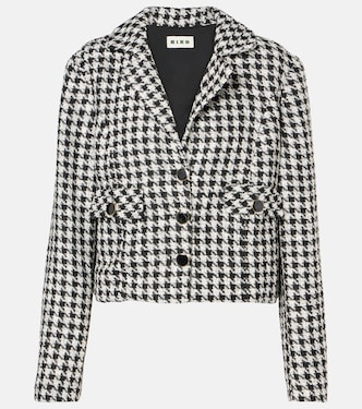 Houndstooth cropped jacket | Rixo