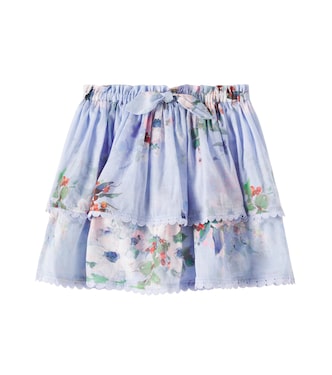 Everley tiered cotton skirt | Zimmermann Kids
