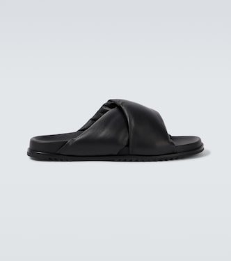 Mules Donut Granola en cuir | Rick Owens