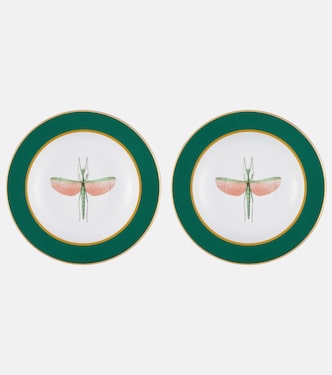 Libellula set of 2 porcelain soup plates | La DoubleJ