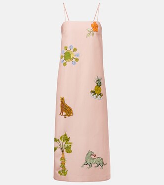 Robe longue Hazel en lin mélangé | Alémais