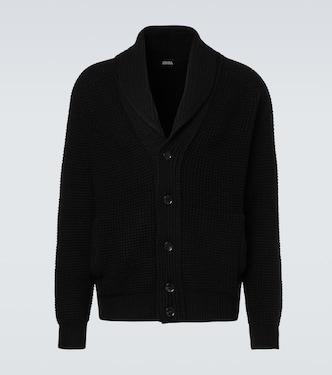 Waffle-knit cashmere-blend cardigan | Zegna