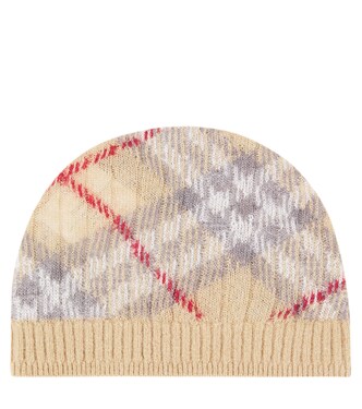 Baby Burberry Check alpaca-blend beanie | Burberry Kids