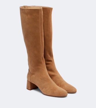 Saint Honore 50 suede knee-high boots | Aquazzura
