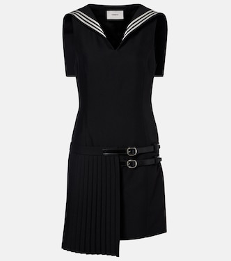 Belted pleated minidress | Coperni