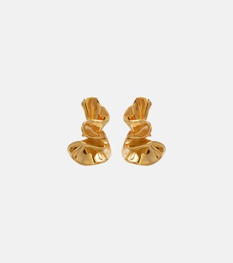 Anemone Small gold-plated earrings | Bottega Veneta