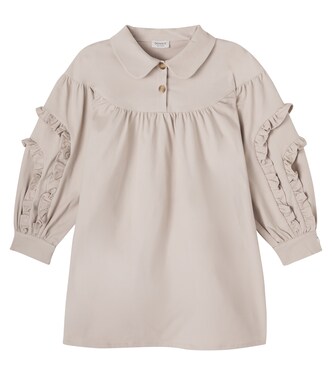 Everoux ruffled cotton-blend dress | Donsje