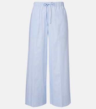 Cotton and linen wide-leg pants | Toteme
