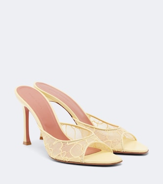Alexa lace mules | Amina Muaddi