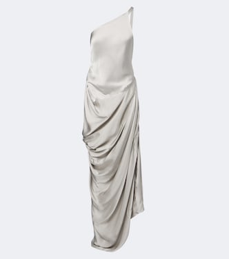 Glossa draped one-shoulder satin maxi dress | Vivienne Westwood