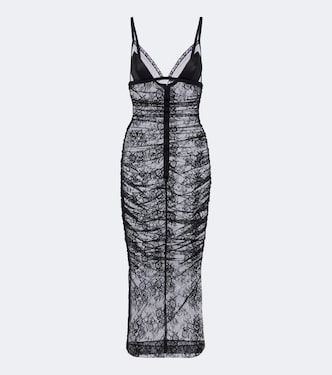 Sheer lace midi dress | Dolce&Gabbana