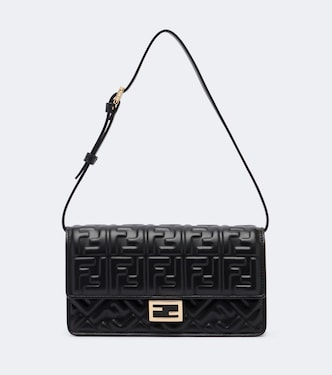 Portemonnaie mit Riemen Tube FF aus Leder | Fendi
