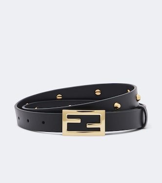 FF studded leather belt | Fendi