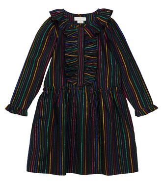 Striped cotton-blend dress | Stella McCartney Kids
