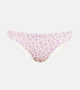 Floral low-rise bikini bottoms | Tory Burch