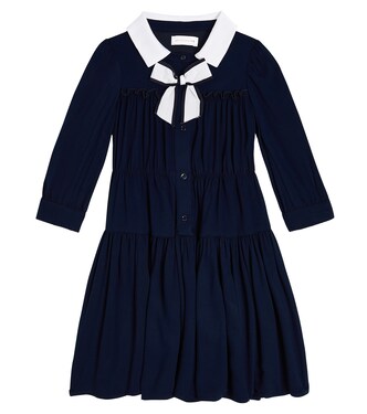 Annabel tiered twill dress | Monnalisa