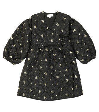 Yoko floral padded wrap dress | C'era Una Volta