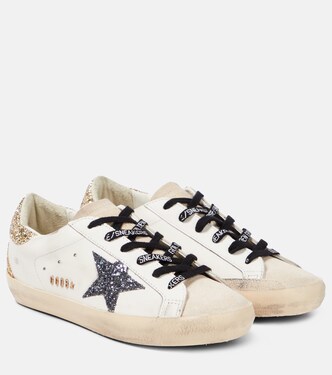 Sneakers Super-Star aus Leder mit Glitter | Golden Goose