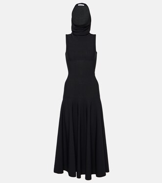 Hooded jersey midi dress | Alaïa