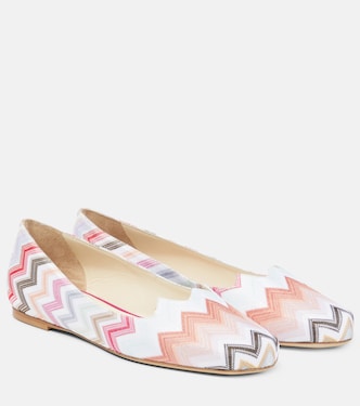 Ballerinas aus Häkelstrick | Missoni