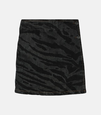 High-Rise-Jeansrock | Ganni