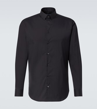 Cotton-blend poplin shirt | Giorgio Armani