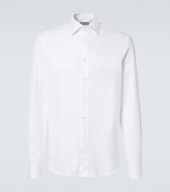 Cotton poplin shirt | Canali