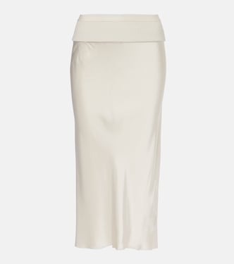 Satin midi skirt | Rick Owens