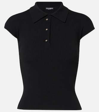Ribbed-knit polo shirt | Dolce&Gabbana