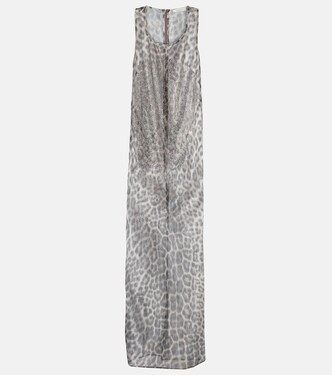 Robe longue en tulle à cristaux | Jacques Wei