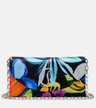 Loubi54 CL floral satin clutch | Christian Louboutin