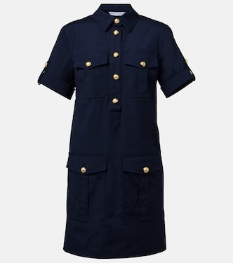 Lucca embellished linen shirt dress  | Veronica Beard