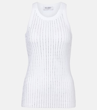Embellished cotton jersey tank top | The Attico